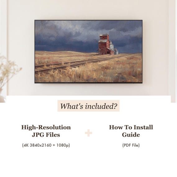 Grain Elevator Samsung Frame TV Art — view 4