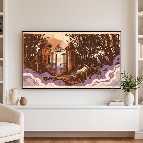 Iron Fence Samsung Frame TV Art — view 3