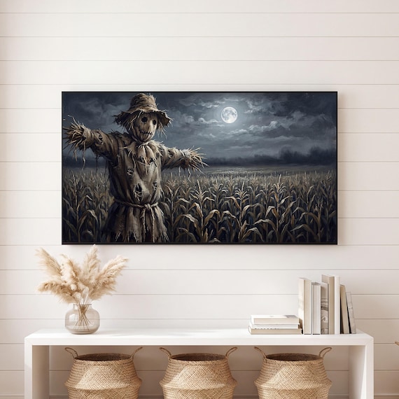 Scarecrow Portrait Samsung Frame TV Art — view 6