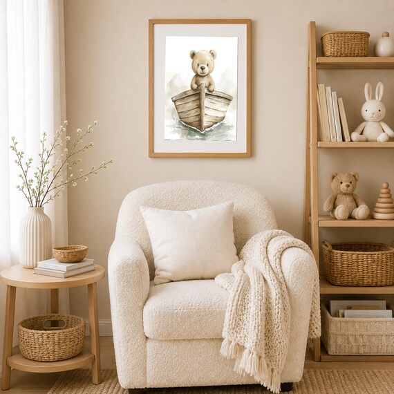 Sailor Teddy Nursery Wall Art — view 4
