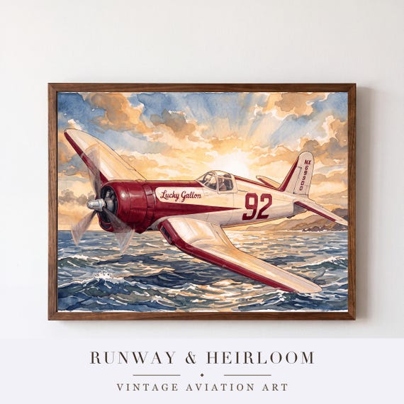 F4U Corsair Air Racer Print — aviation wall art print
