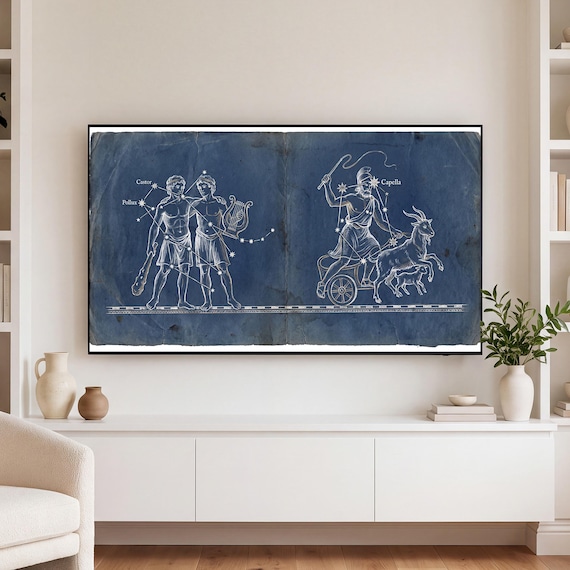Gemini Star Chart Samsung Frame TV Art — view 3