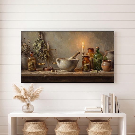 Mortar and Scales Samsung Frame TV Art — view 6