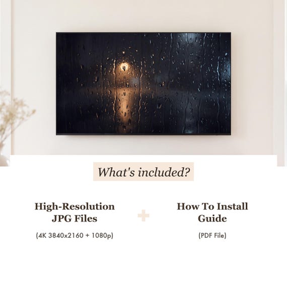 Streetlight Through Rain Samsung Frame TV Art — view 4