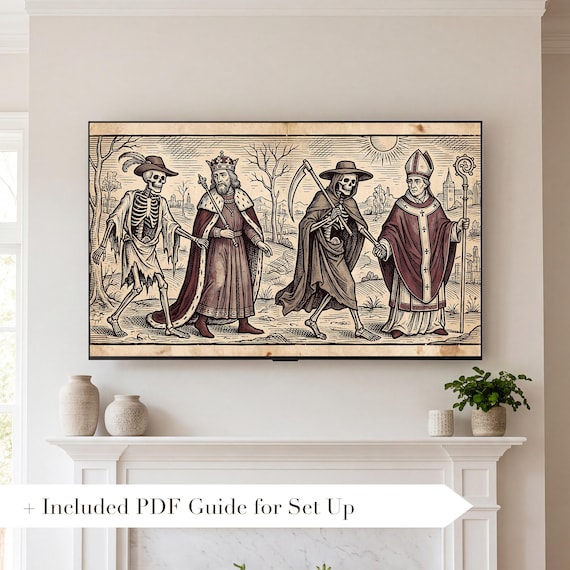 Skeleton King and Bishop Samsung Frame TV Art — view 2