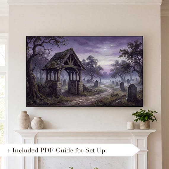 Cemetery Lych Gate Samsung Frame TV Art — view 2