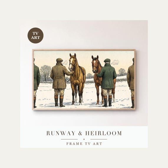 Grooms in the Yard Samsung Frame TV Art