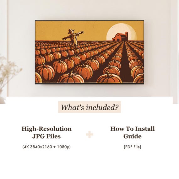 Pumpkin Harvest Samsung Frame TV Art Bundle of 6 (4K Digital Download) — view 5