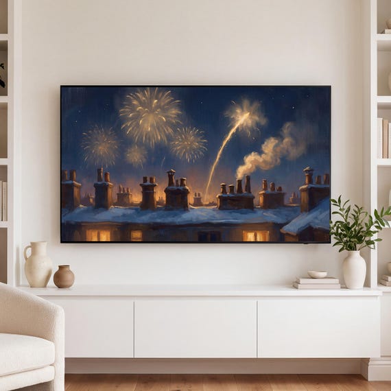 Rocket Trail Samsung Frame TV Art — view 3