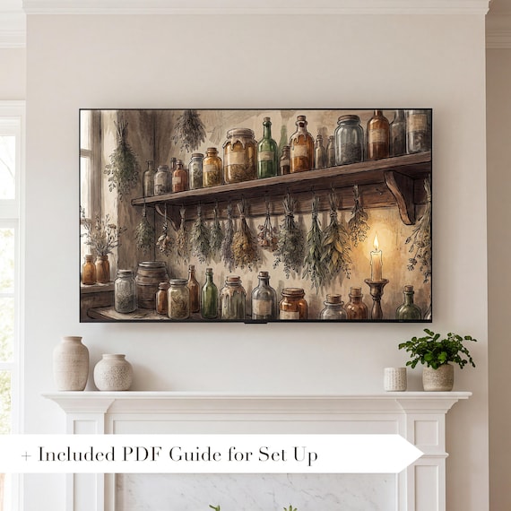 Drying Herbs Samsung Frame TV Art — view 2