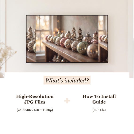 Vintage Ornament Samsung Frame TV Art Bundle of 6 — view 4