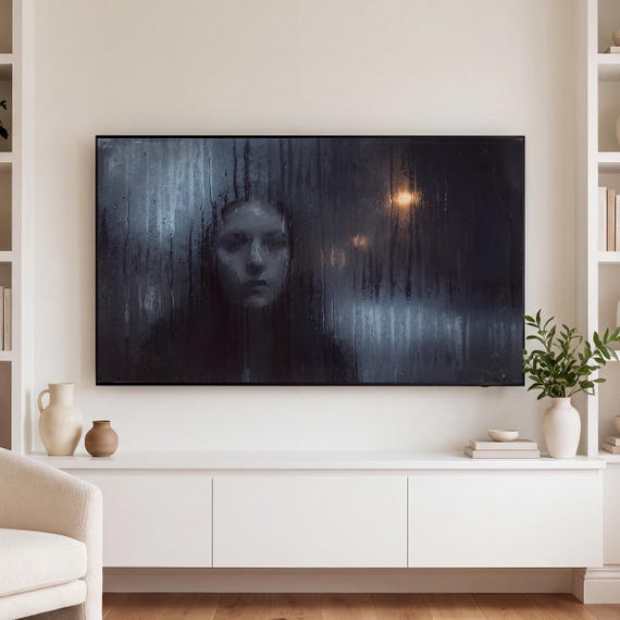 Rain on Window Samsung Frame TV Art Bundle of 6 (4K Digital Download) — view 3