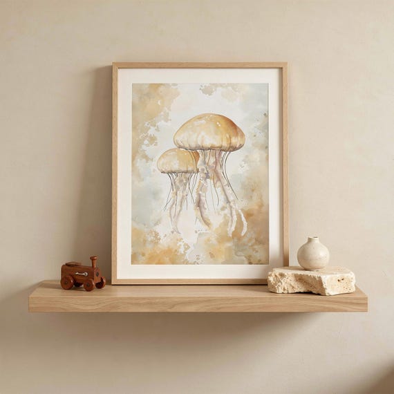Jellyfish Nursery Wall Art — view 5