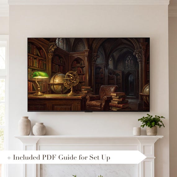 Globe and Orrery Samsung Frame TV Art — view 2