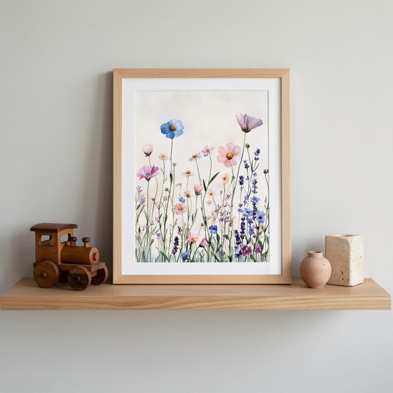 Wildflower Nursery Wall Art — view 4