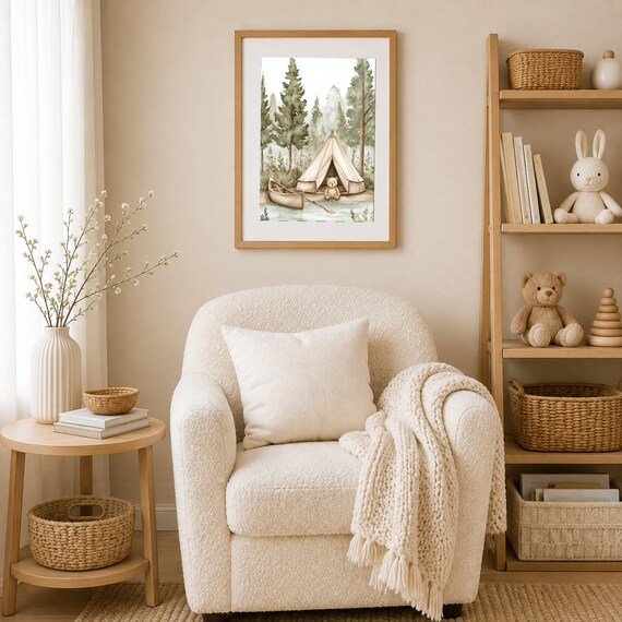 Camping Nursery Wall Art — view 4