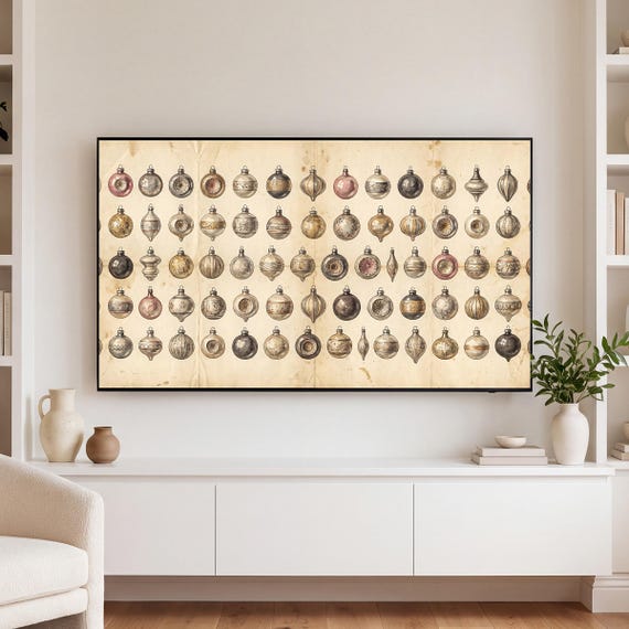 Antique Ornament Samsung Frame TV Art Bundle of 6 — view 3