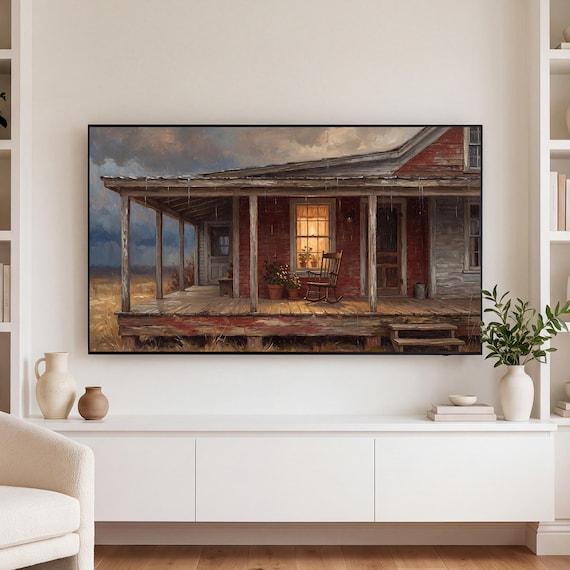 Farmhouse Porch Samsung Frame TV Art — view 3