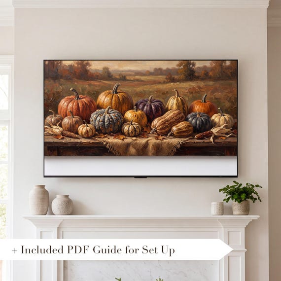 Heirloom Pumpkins Samsung Frame TV Art — view 2