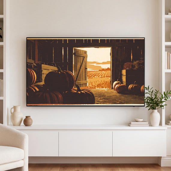 Great Jack O Lantern Samsung Frame TV Art — view 3