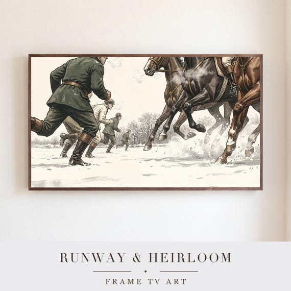 Runners and Hooves Samsung Frame TV Art — view 5