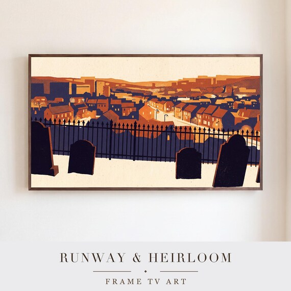 Pumpkin Row Samsung Frame TV Art — view 5