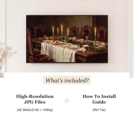 The Meal Over Samsung Frame TV Art — view 4