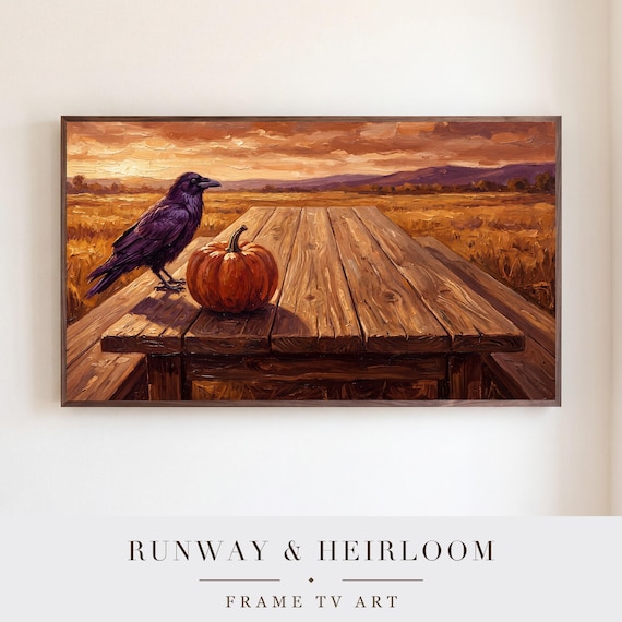 Cleared Harvest Table Samsung Frame TV Art — view 5