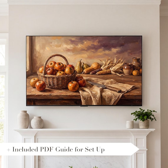 Apple Basket Samsung Frame TV Art — view 2