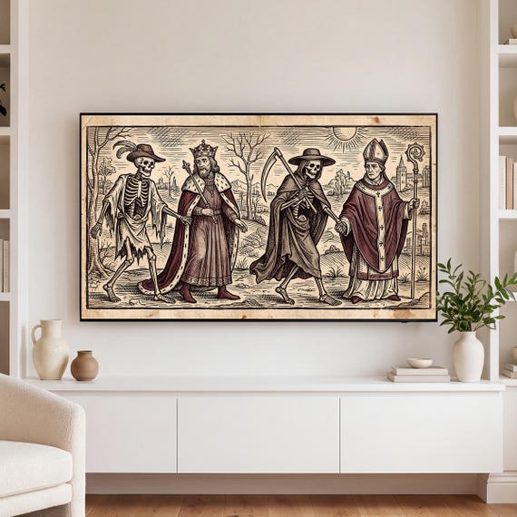 Skeleton King and Bishop Samsung Frame TV Art — view 3