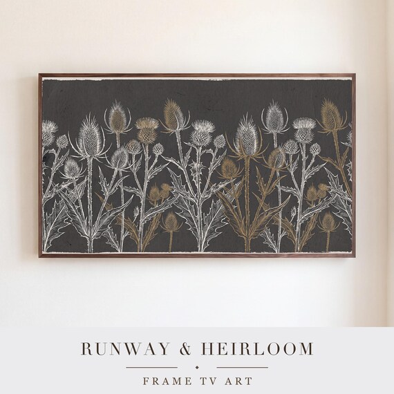 Thistle and Teasel Samsung Frame TV Art — view 5