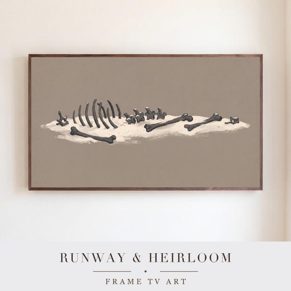 Snow on Bone White Samsung Frame TV Art — view 5