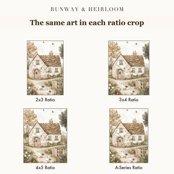 English Cottage Wall Art — view 6