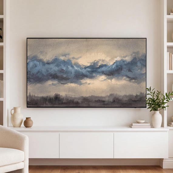 Glowing Hidden Moon Samsung Frame TV Art — view 3