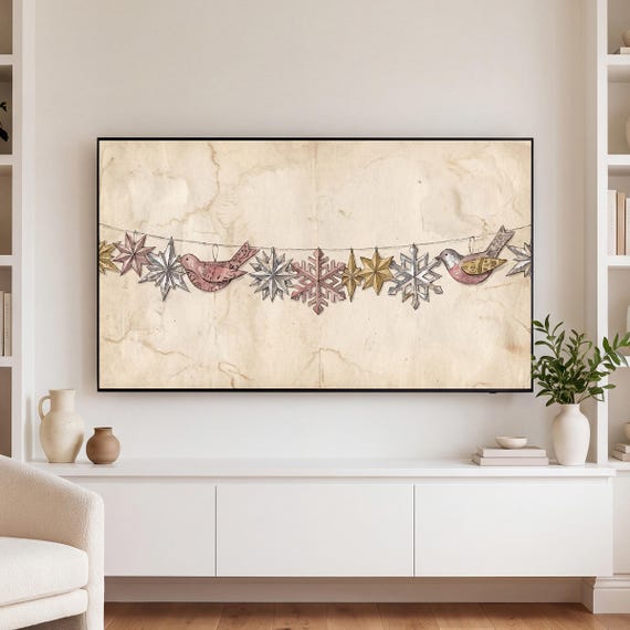 Victorian Scrap Work Samsung Frame TV Art — view 3