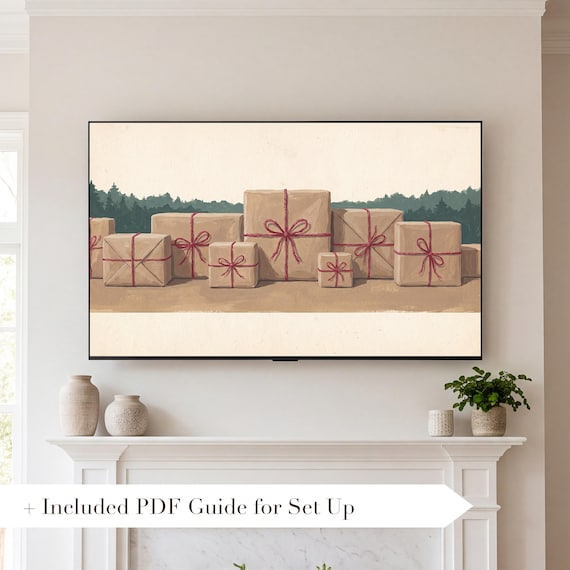 Kraft Parcels Samsung Frame TV Art — view 2