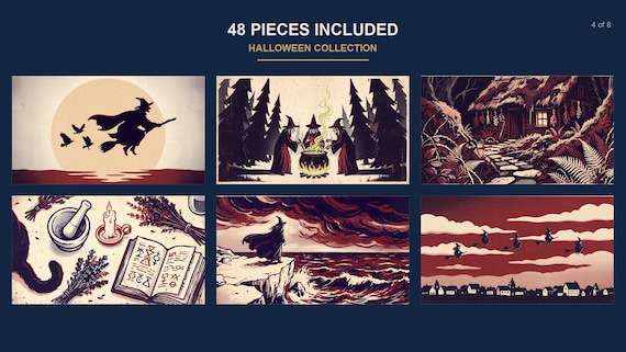 Halloween Samsung Frame TV Art Mega Bundle All 48 Pieces (4K Digital Download) — view 5