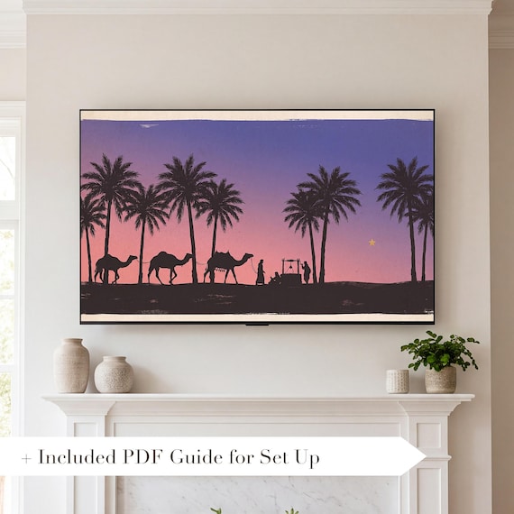 Caravan at the Well Samsung Frame TV Art — view 2