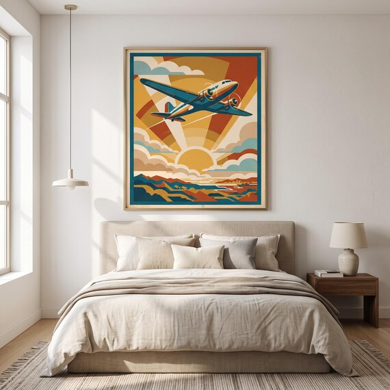 Vintage Aviation Poster Printable — view 6