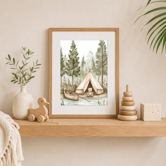 Camping Nursery Wall Art — view 5