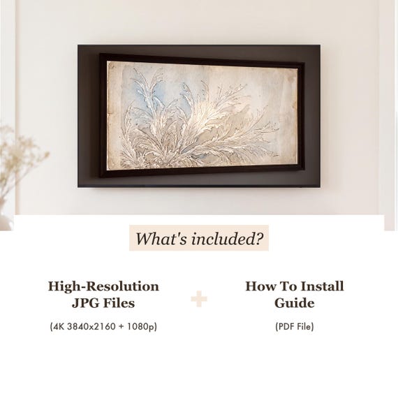 Frost Crystals Samsung Frame TV Art — view 4