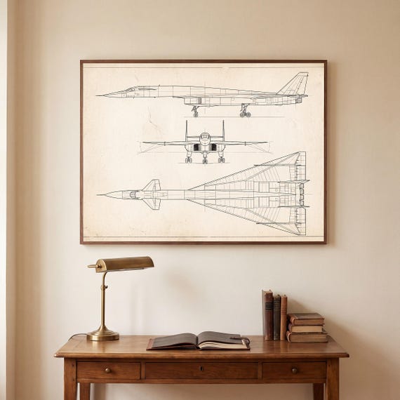 XB-70 Valkyrie Blueprint Print — view 5