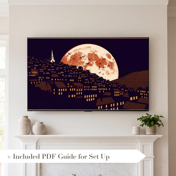 Covered Bridge Samsung Frame TV Art — view 2