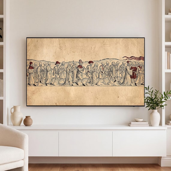 Danse Macabre Procession Samsung Frame TV Art — view 3