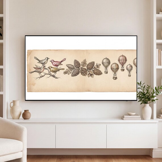 Figural Glass Ornaments Samsung Frame TV Art — view 3
