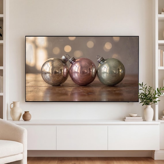 Three Ornaments Samsung Frame TV Art — view 3