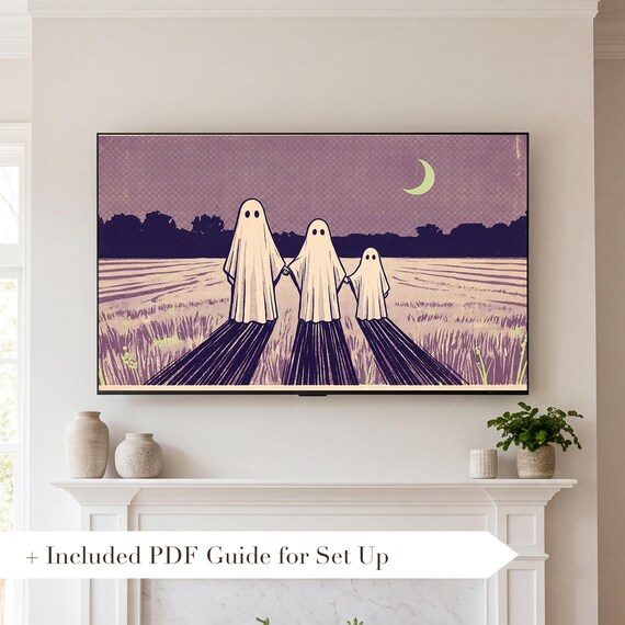Ghost Family Samsung Frame TV Art — view 2