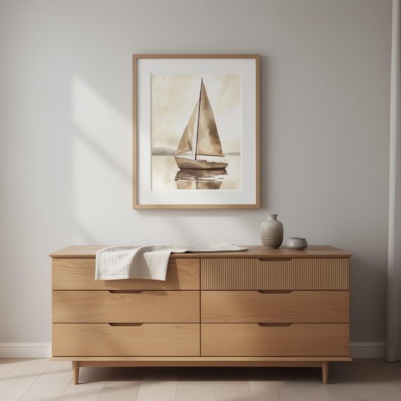 Sailboat Nursery Wall Art