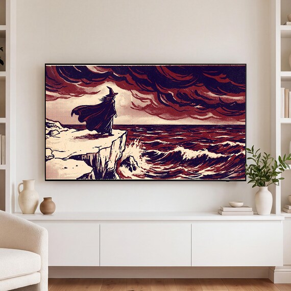 Witch and Moon Samsung Frame TV Art — view 3
