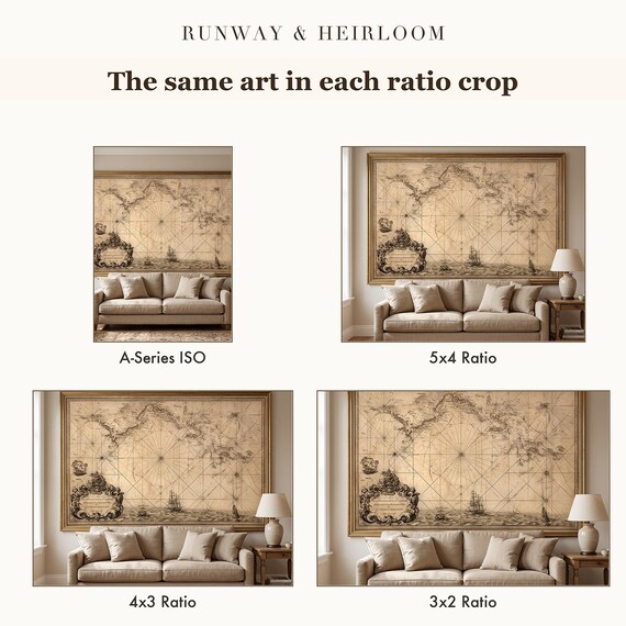 Antique Nautical Chart Printable โ view 6